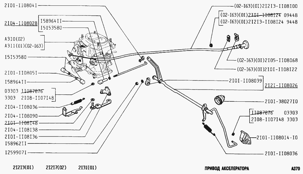 Привод акселератора