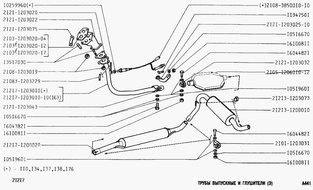 Трубы выпускные и глушители
