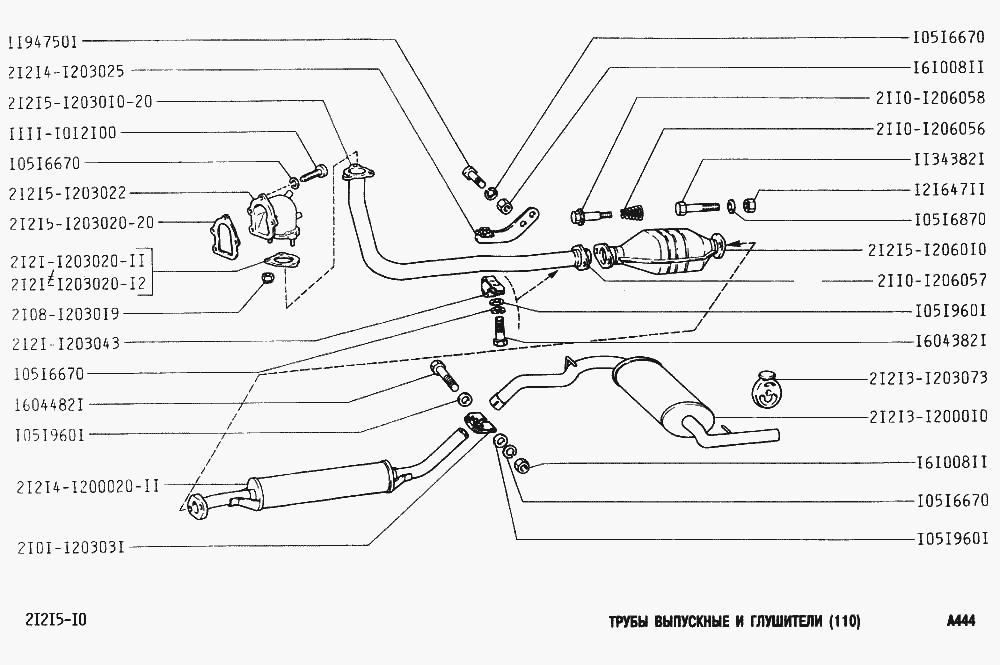 Трубы выпускные и глушители