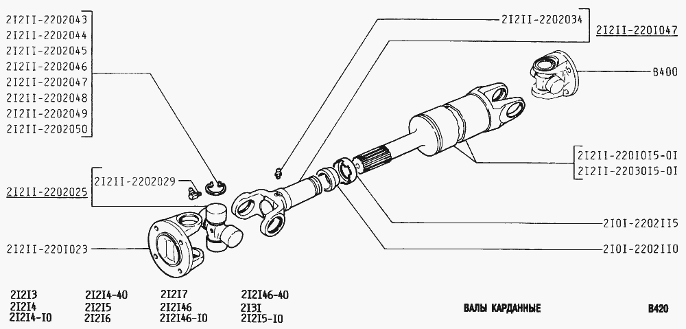 Валы карданные