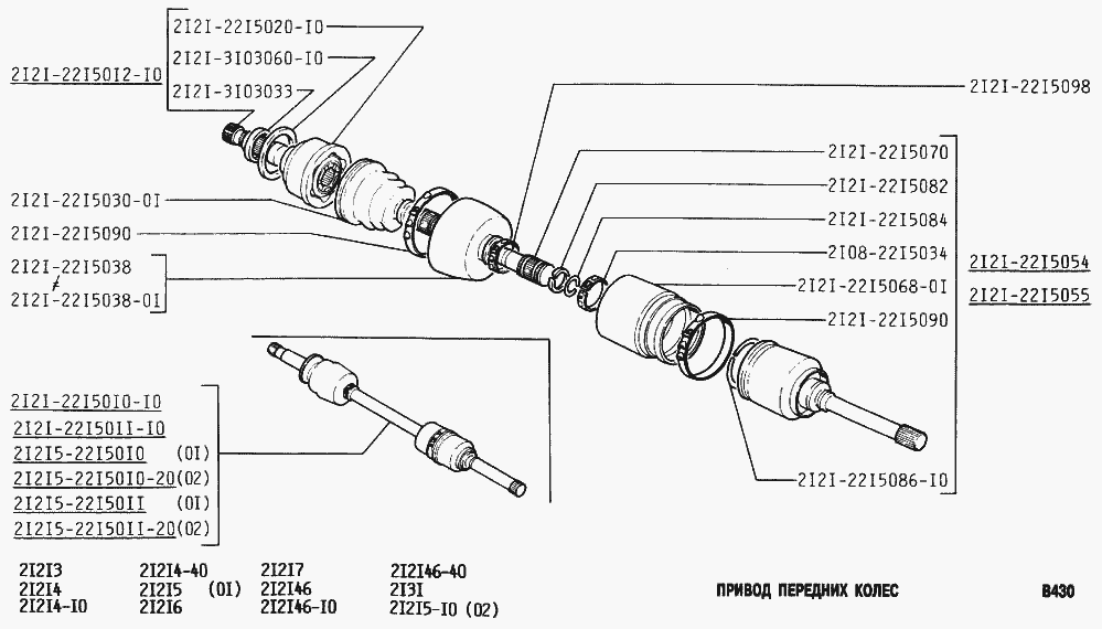 Привод передних колес