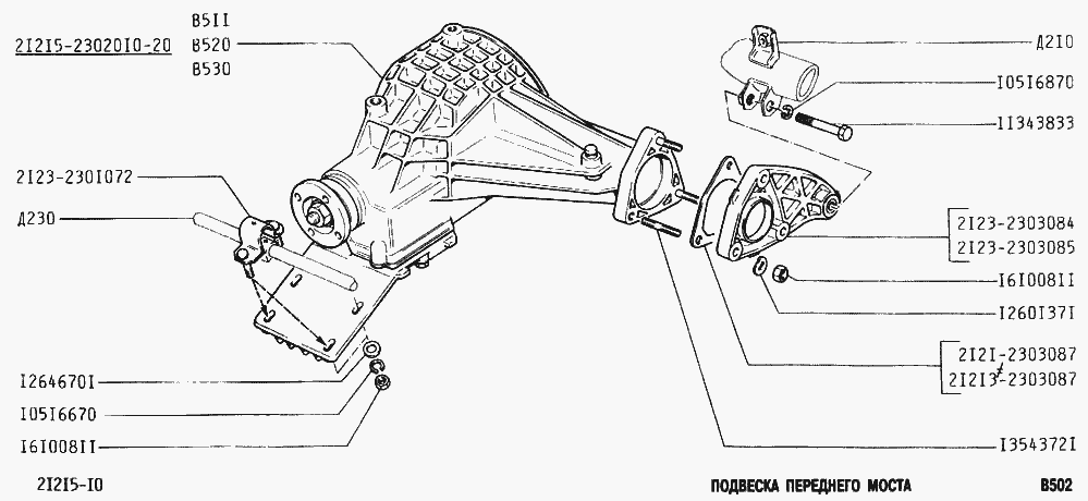Подвеска переднего моста