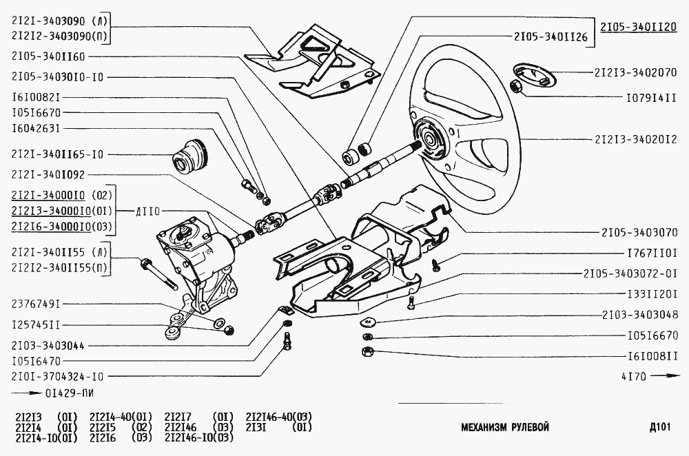 Механизм рулевой