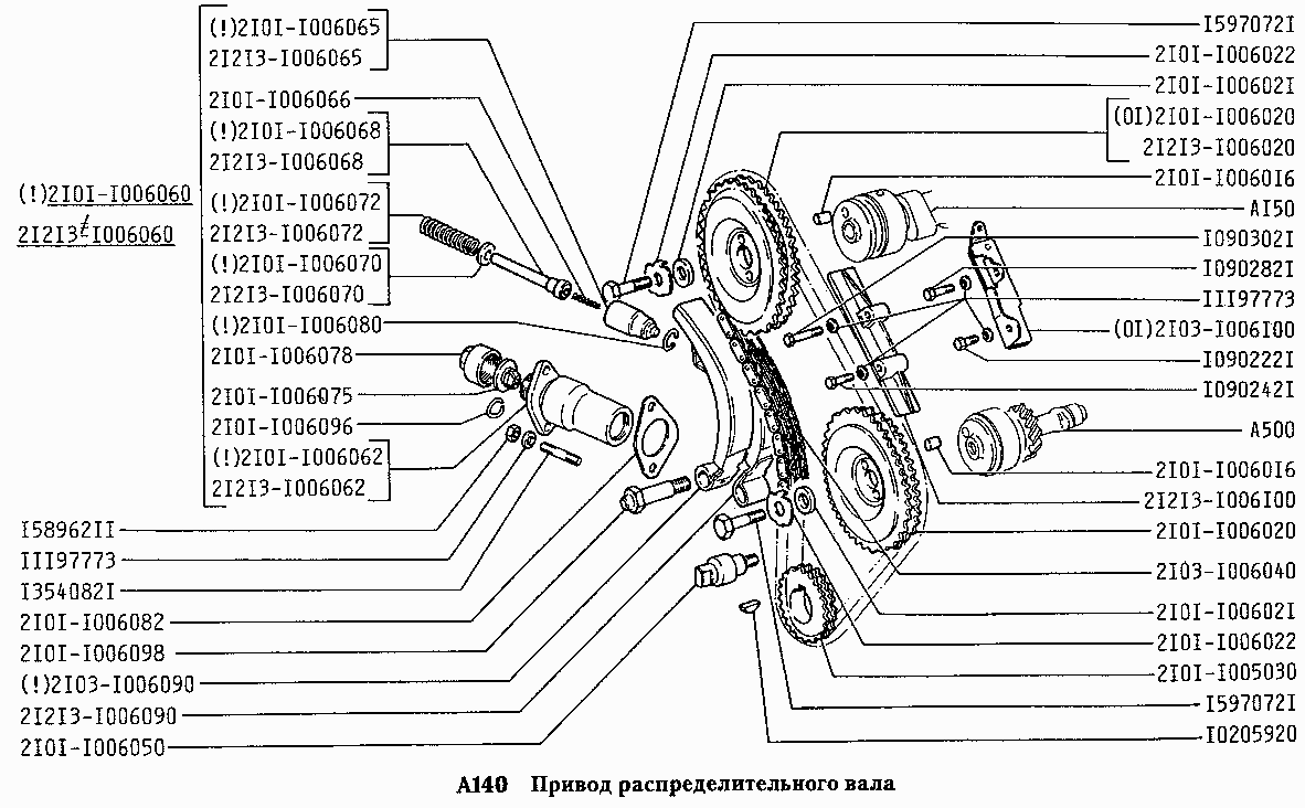 Привод распределительного вала