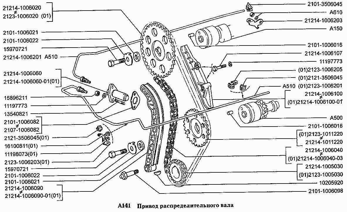 Привод распределительного вала