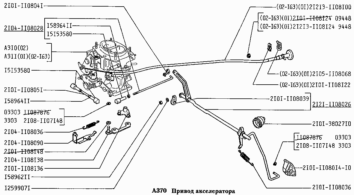 Привод акселератора