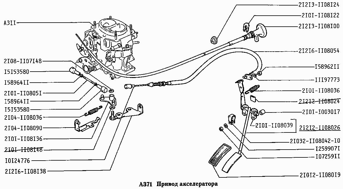 Привод акселератора