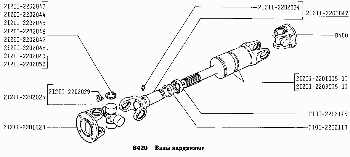Валы карданные