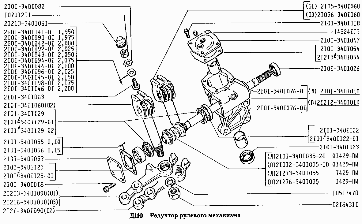 Редуктор рулевого механизма