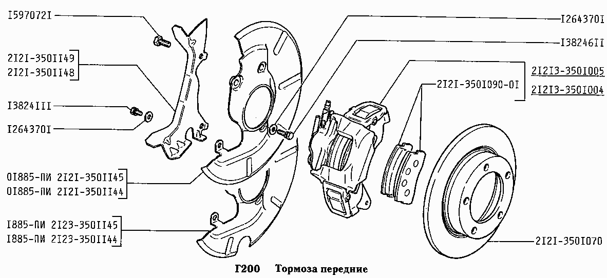 Тормоза передние