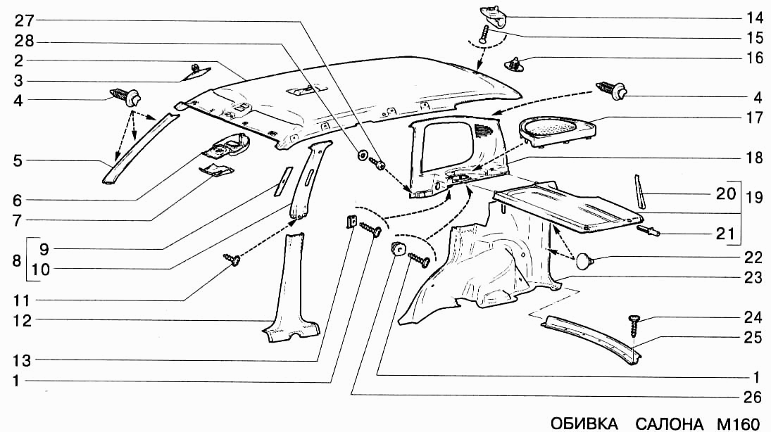 Обивка салона