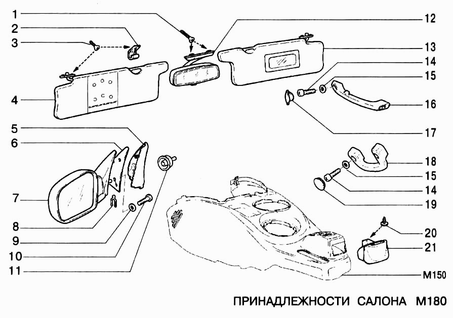Принадлежности салона