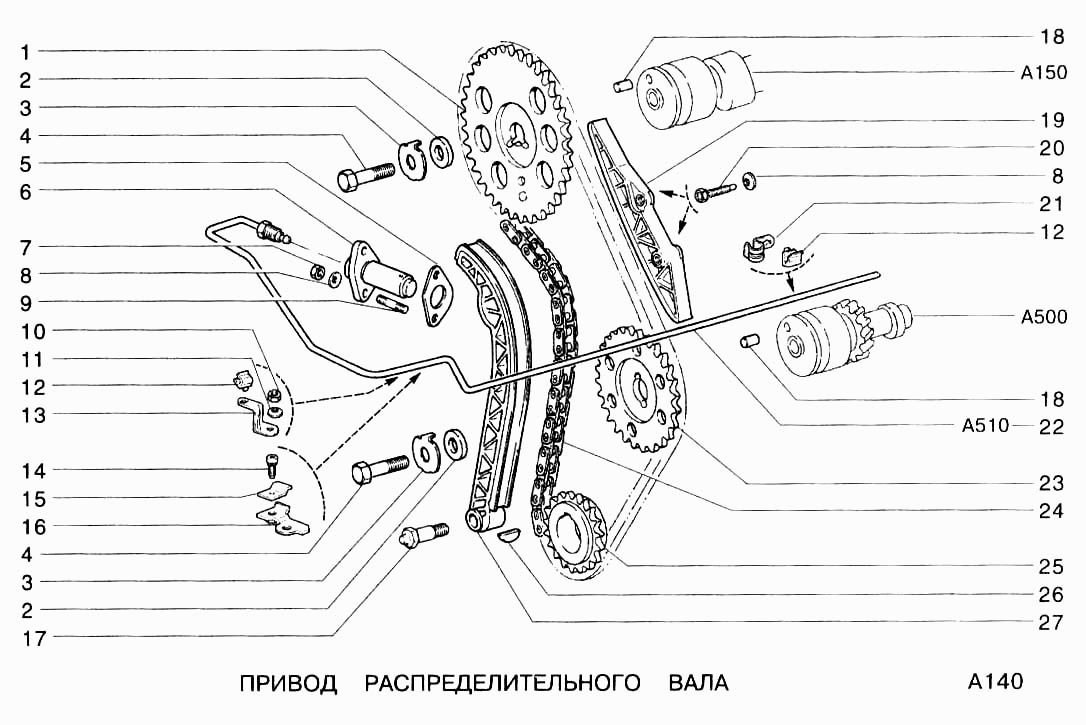 Привод распределительного вала