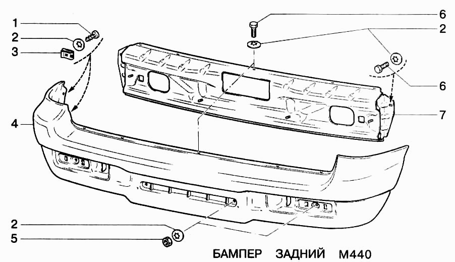 Бампер задний