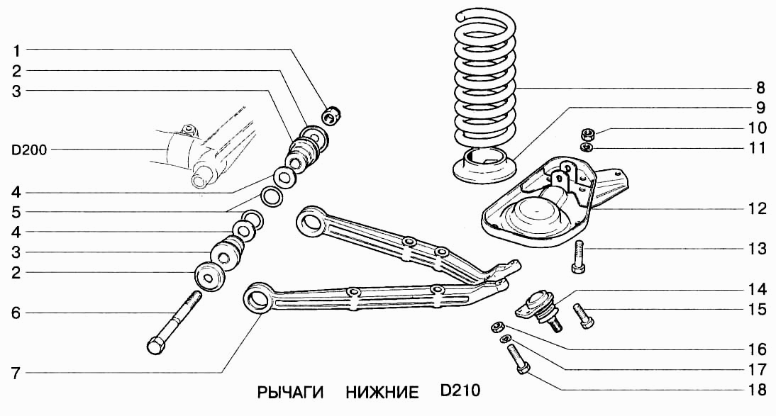 Рычаги нижние