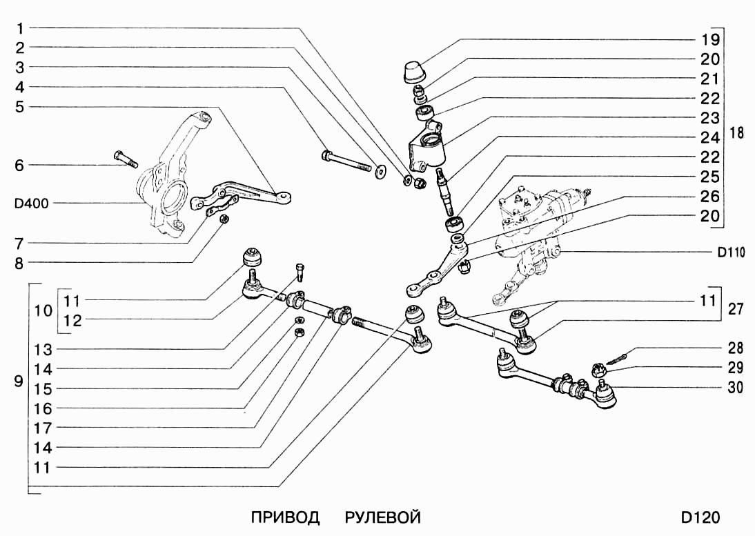 Привод рулевой