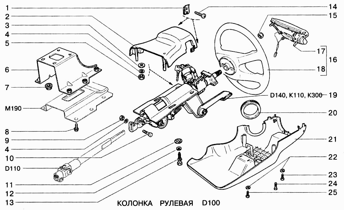 Колонка рулевая