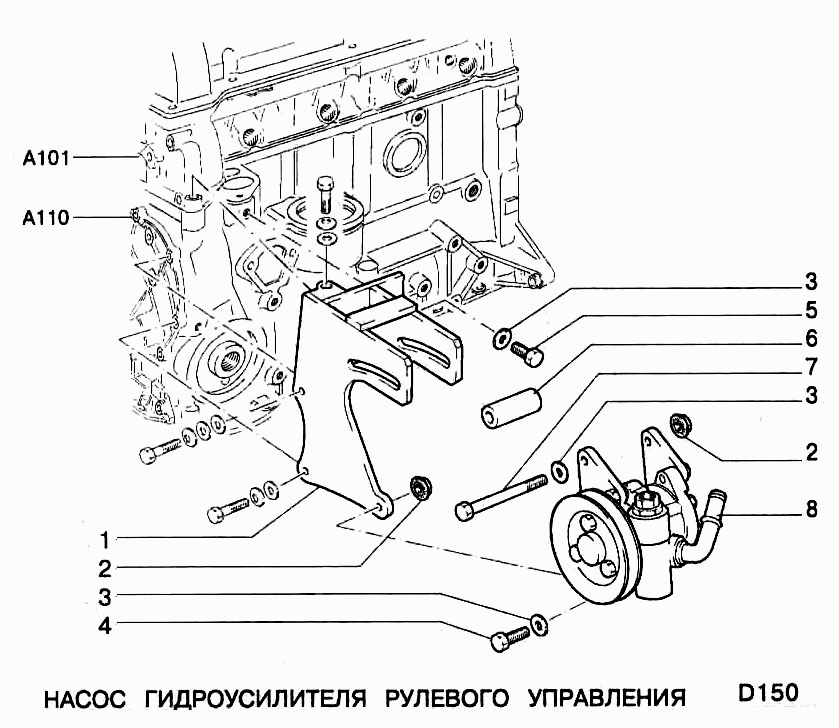 Насос гидроусилителя рулевого управления