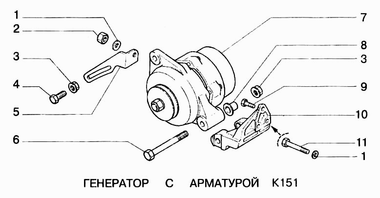 Генератор с арматурой