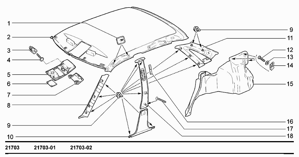 Обивка салона