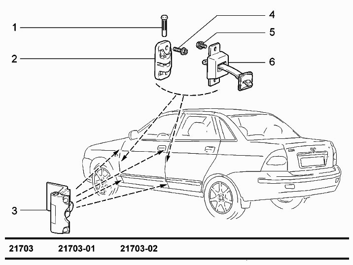 Навеска боковых дверей