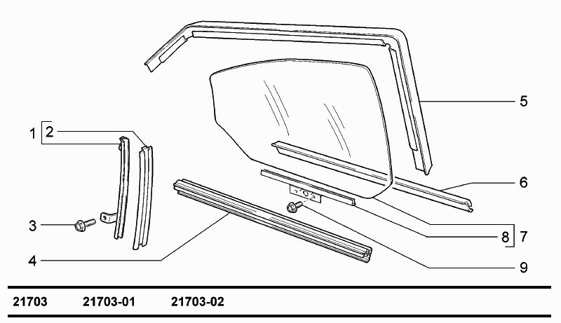 Окна передних дверей