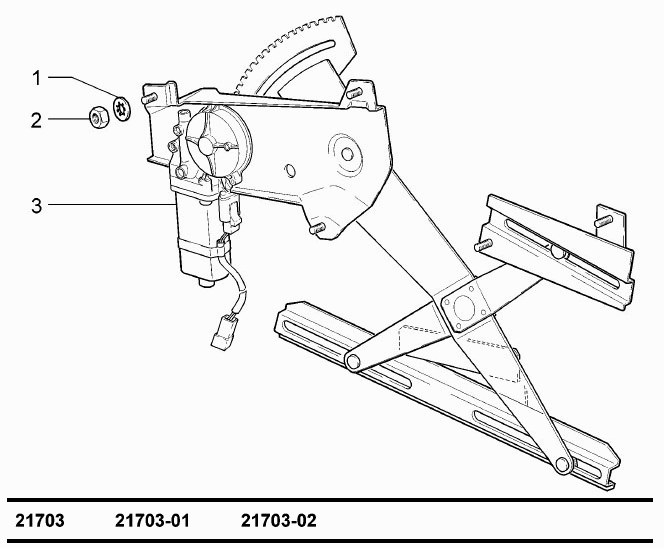 Стеклоподъемники передних дверей