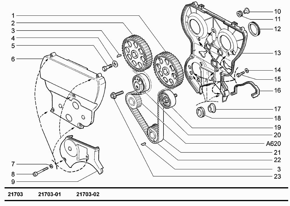 Привод распределительного вала