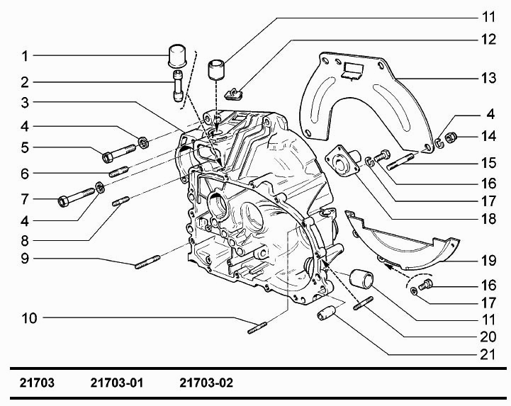 Картер сцепления