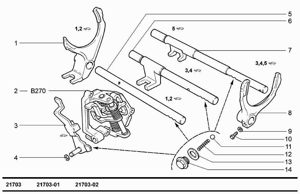 Механизм выбора и переключения передач