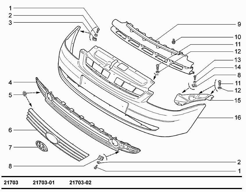 Бампер передний