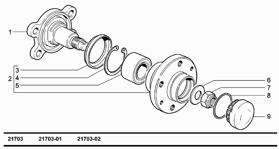 Ступицы задних колес