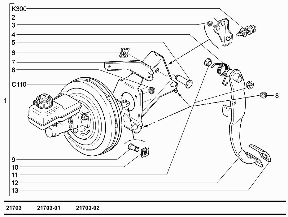 Педаль тормоза