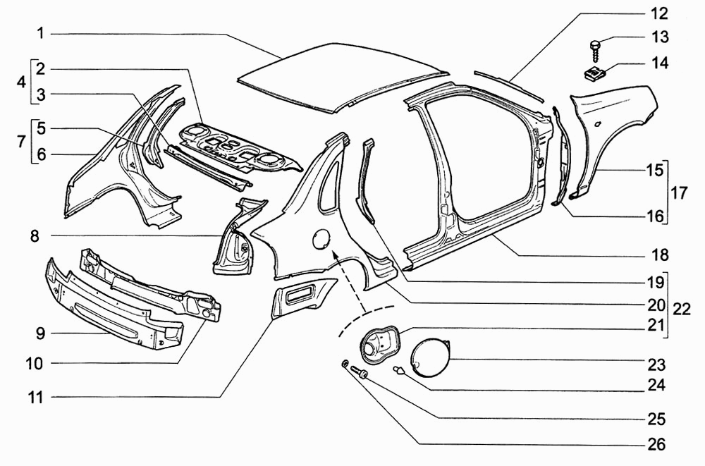 Панели кузова
