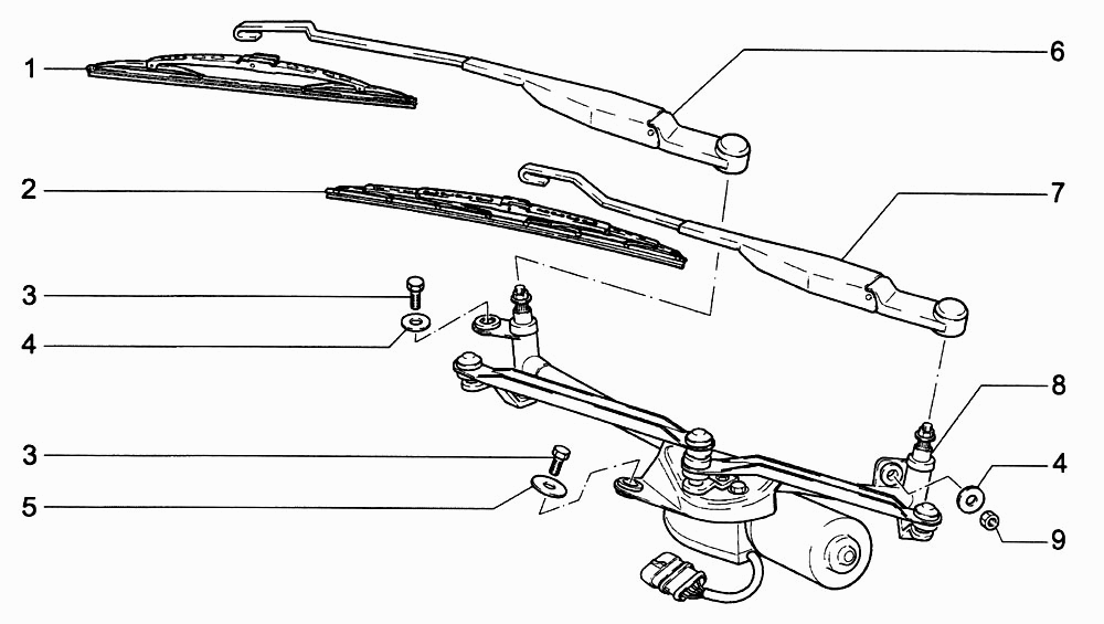 Стеклоочиститель передний