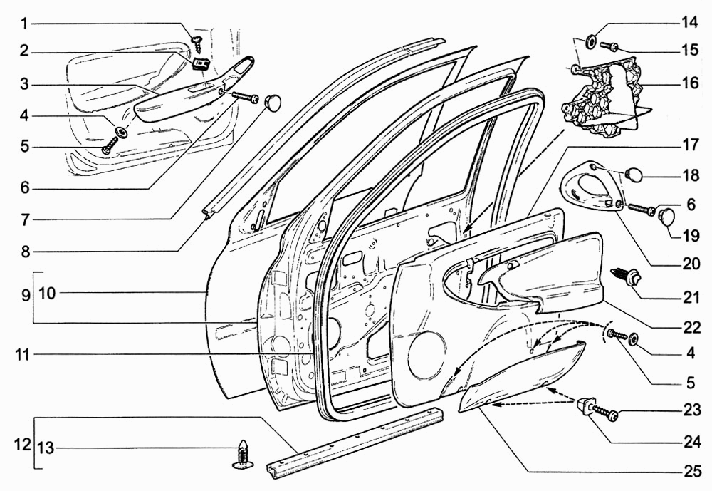 Двери передние