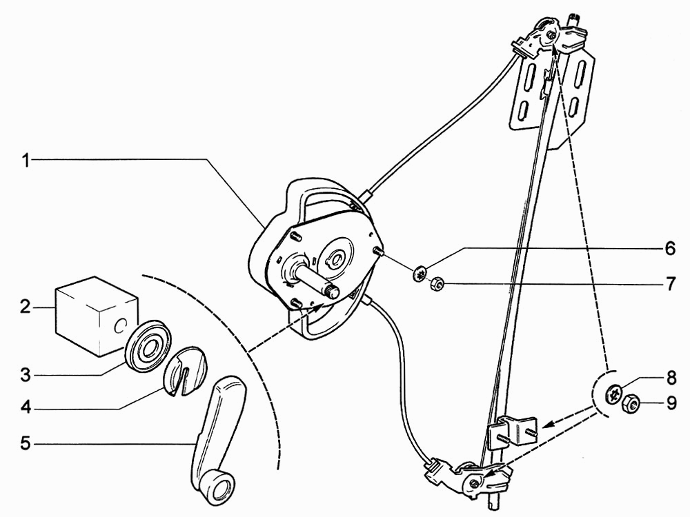 Стеклоподъемники задних дверей