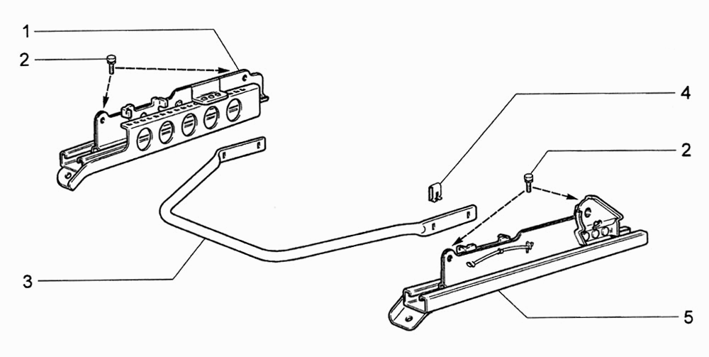 Механизм установки передних сидений