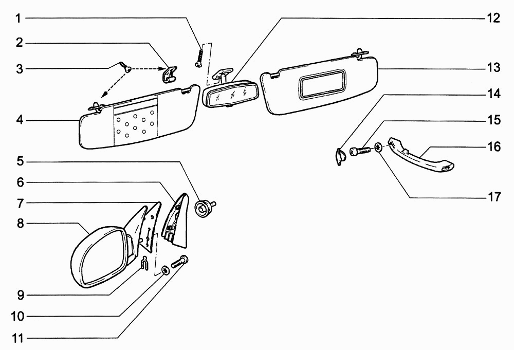 Принадлежности салона