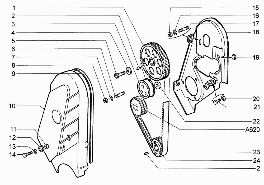 Привод распределительного вала