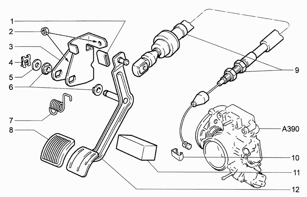 Привод акселератора