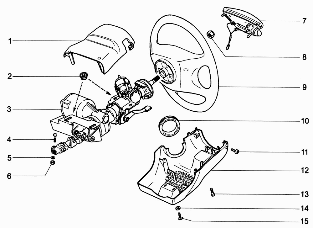 Колонка рулевая