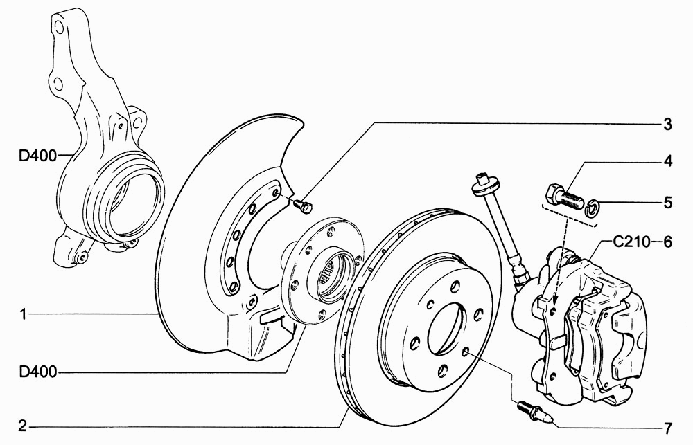 Тормоза передние