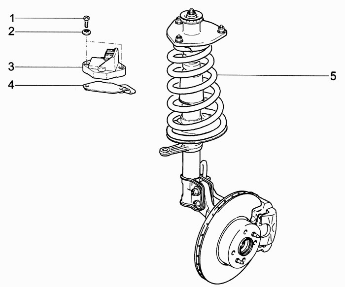 Стойка телескопическая и датчик неровной дороги