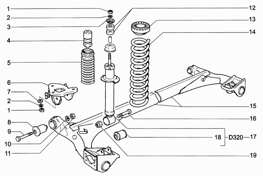 Подвеска задняя