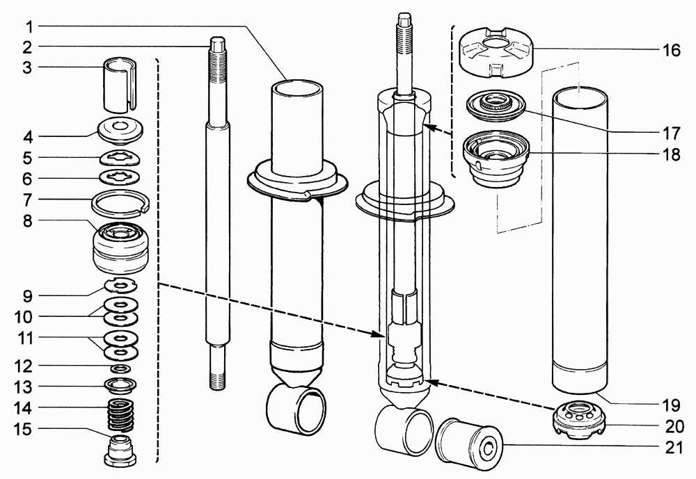 Амортизатор задней подвески