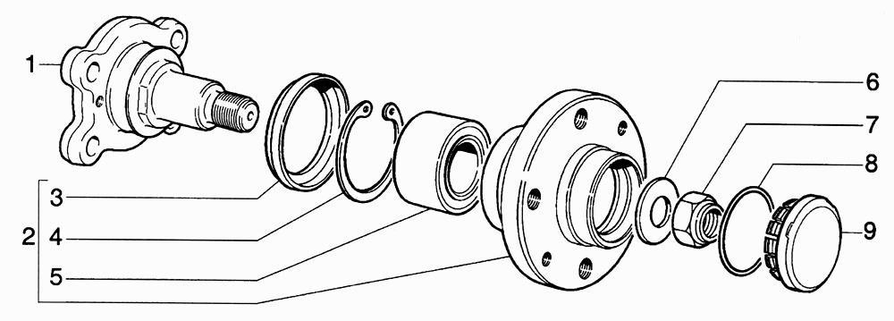Ступица заднего колеса