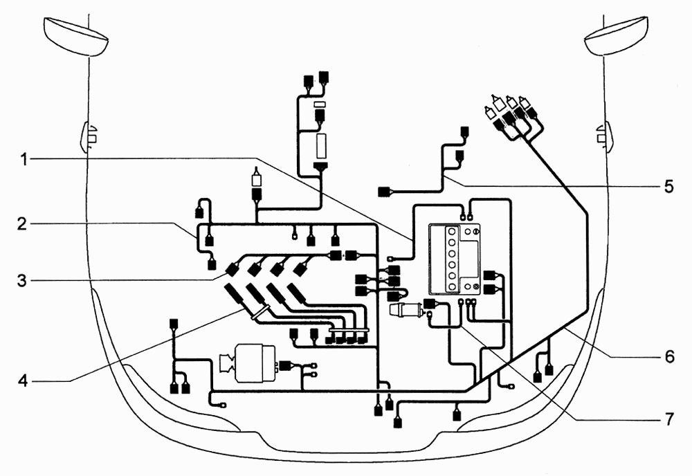 Жгуты проводов моторного отсека