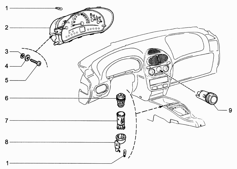 Приборы и подсветка