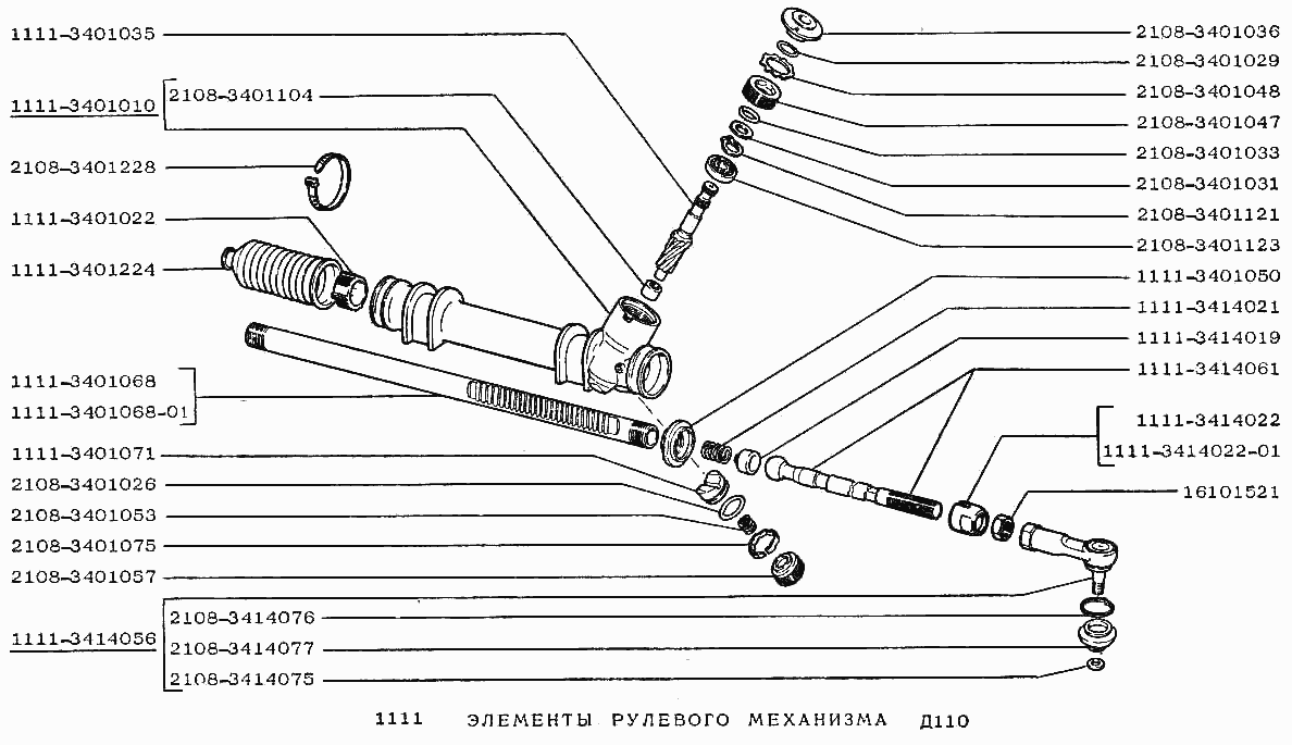 Элементы рулевого механизма